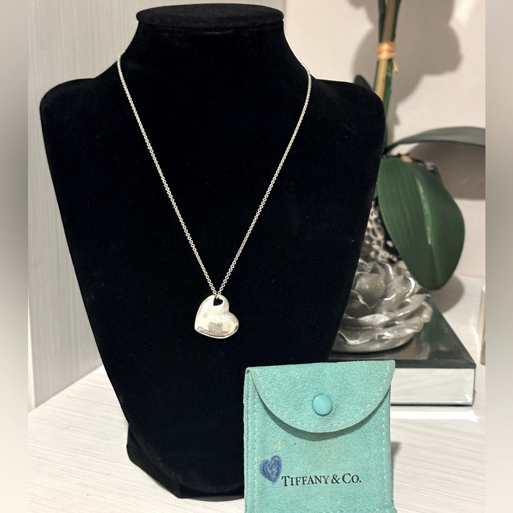 Tiffany & Co. Double Cut-Out Puffed Heart Pendant Necklace
